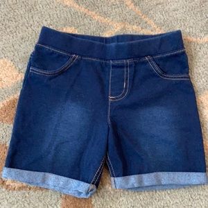 Girls Jumping Bean cotton “jean” shorts size 6